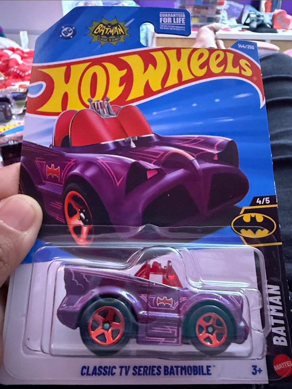 Hot Wheels Classic TV Series Batmobile - Purple with Red Accents
